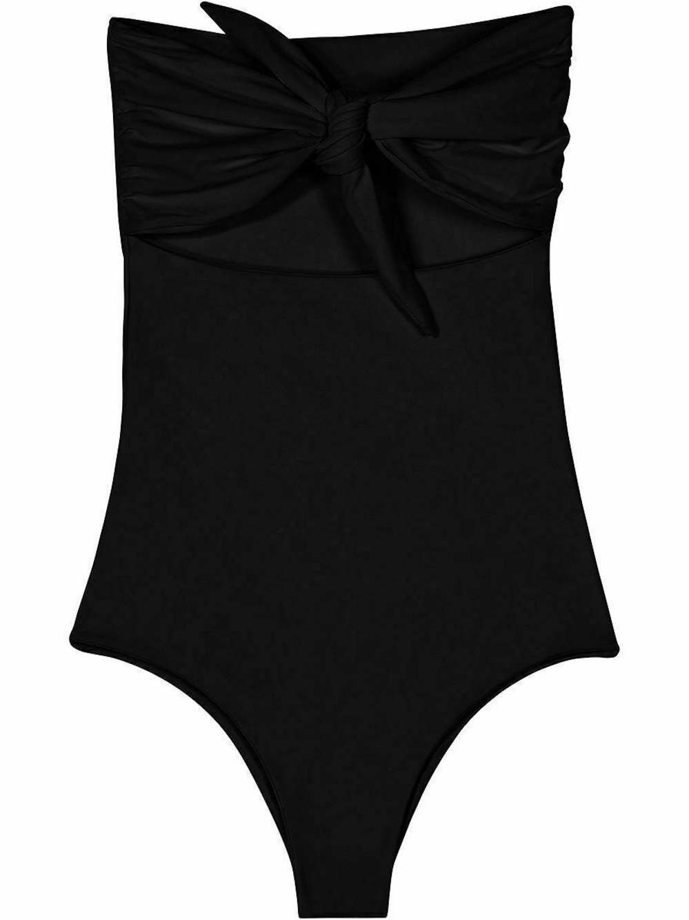 Mikoh Lana Strapless One-Piece Swimsuit with Front Knot Size Large